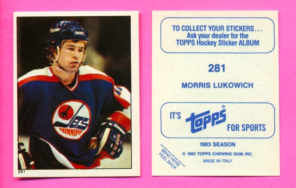 1983 Topps #281-Morris Lukowich