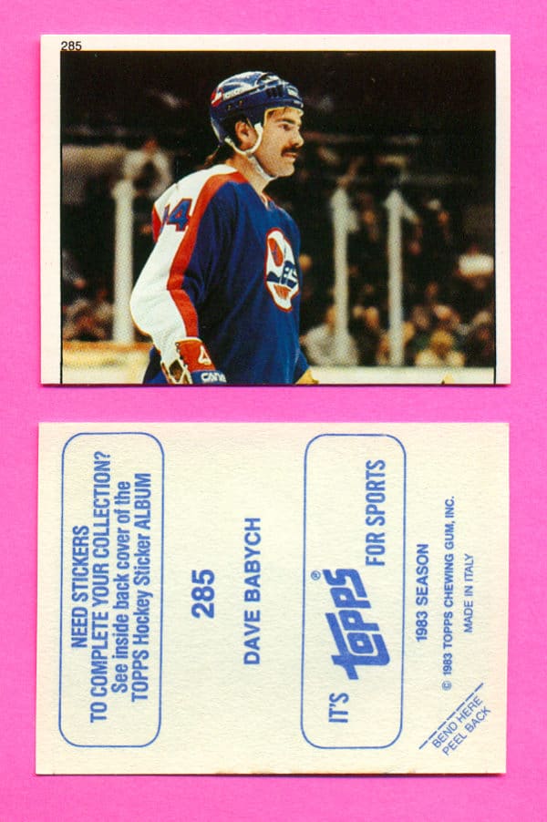 1983 Topps #285-Dave Babych