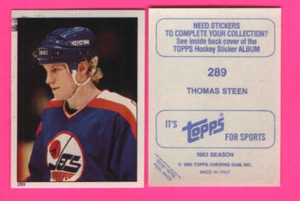 1983 Topps #289-Thomas Steen