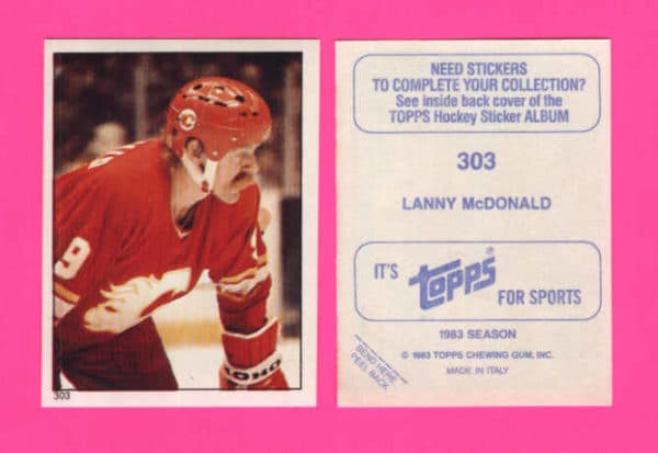 1983 Topps #303-Lanny McDonald