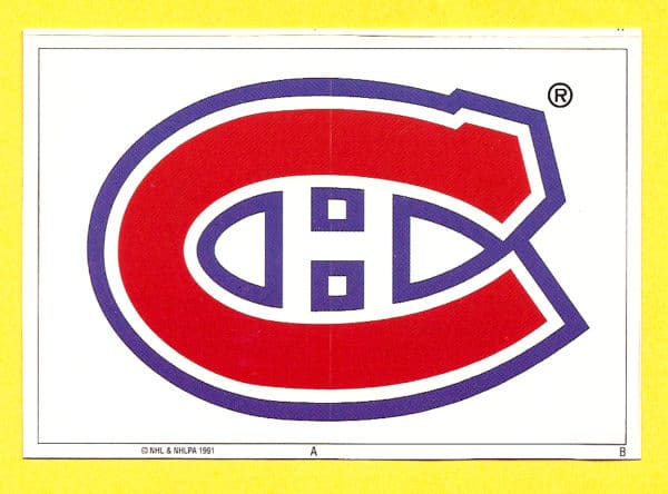 1991 PANINI Super #A- Canadiens Logo