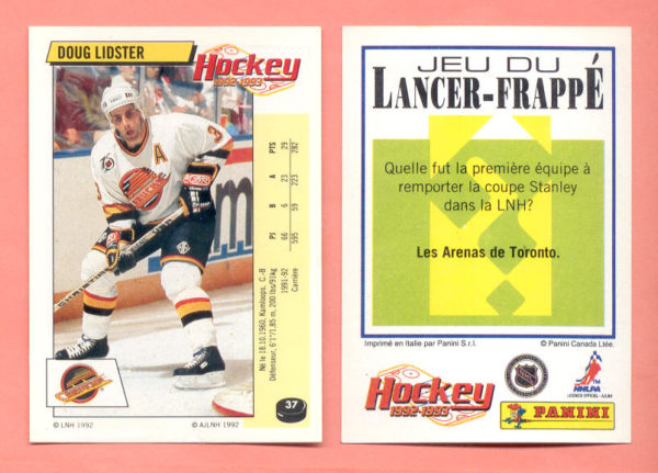 1992 PANINI French #37-Doug Lidster