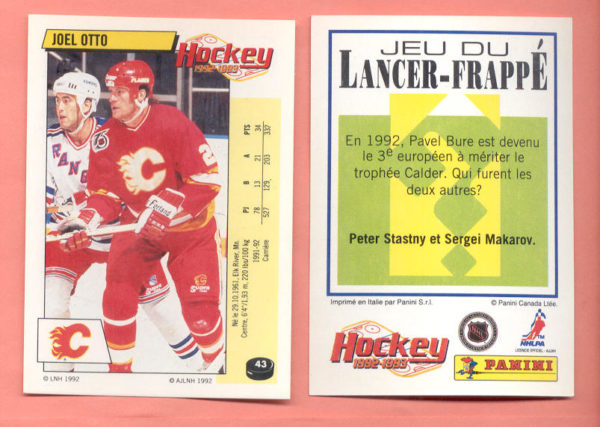 1992 PANINI French #43-Joel Otto