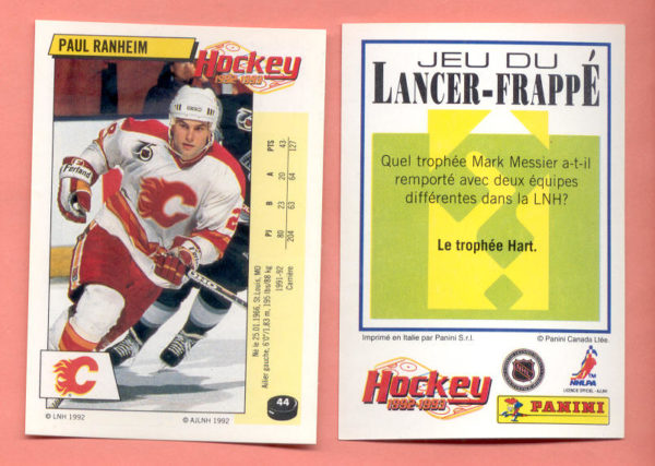 1992 PANINI French #44-Paul Ranheim