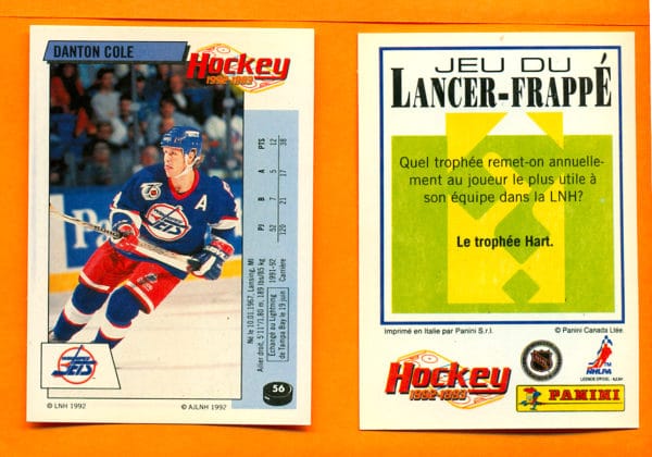 1992 PANINI French #56-Danton Cole