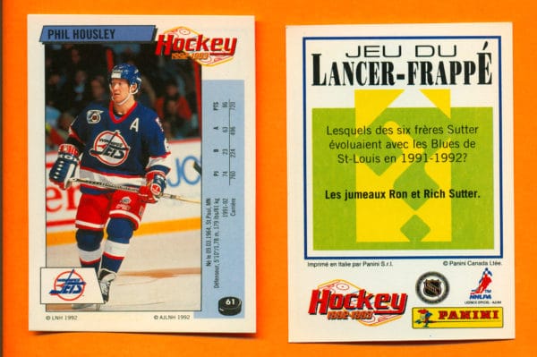 1992 PANINI French #61-Phil Housley