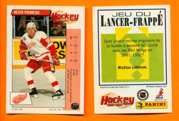 1992 PANINI French #117-Keith Primeau