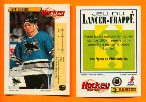 1992 PANINI French #130-Jeff Odgers