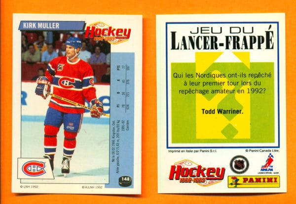 1992 PANINI French #148-Kirk Muller