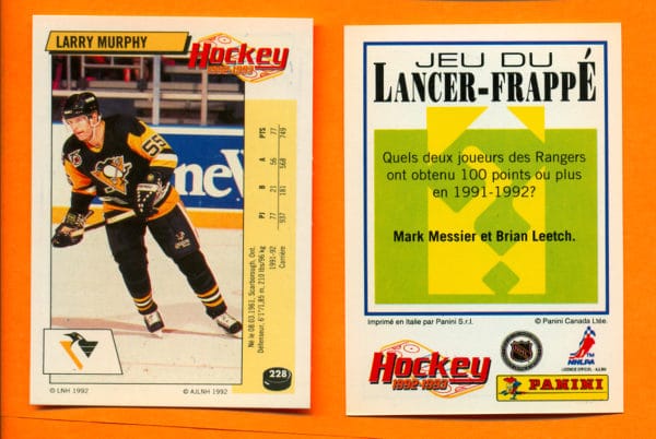 1992 PANINI French #228-Larry Murphy