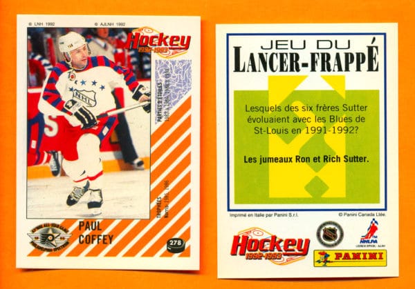 1992 PANINI French #278-Paul Coffey