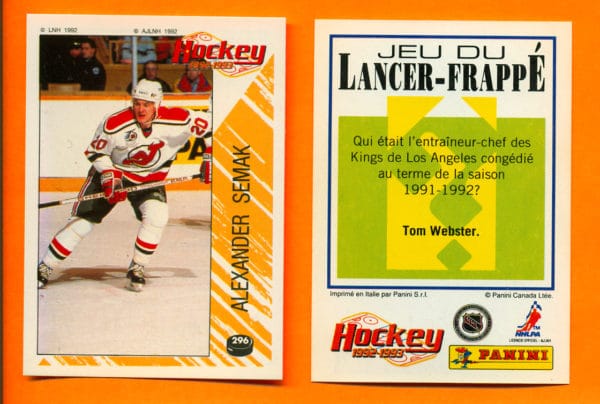 1992 PANINI French #296-Alexander Semak