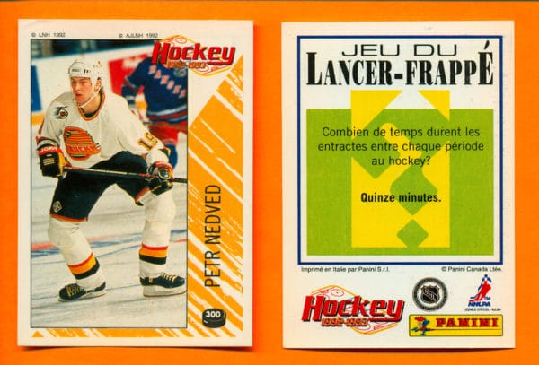 1992 PANINI French #300-Petr Nedved