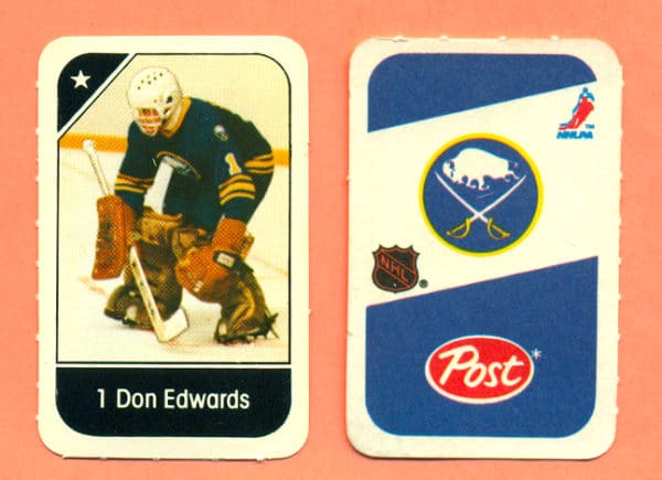 1982 Post Mini Cards #24-Don Edwards