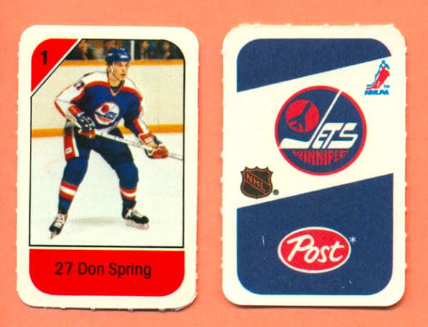 1982 Post Mini Cards #34-Don Spring