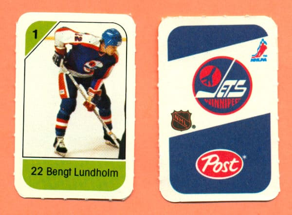 1982 Post Mini Cards #39-Bengt Lundholm