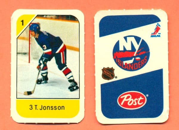 1982 Post Mini Cards #49-Tomas Jonsson