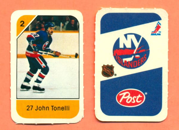 1982 Post Mini Cards #54-John Tonelli