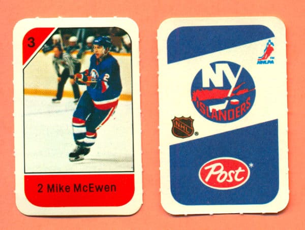 1982 Post Mini Cards #59-Mike McEwan