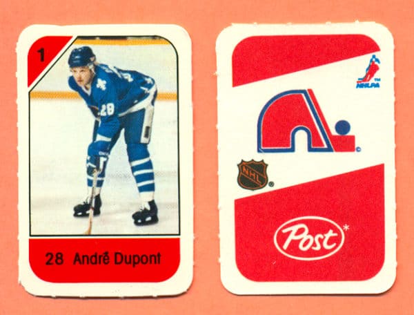 1982 Post Mini Cards #66-Andre Dupont