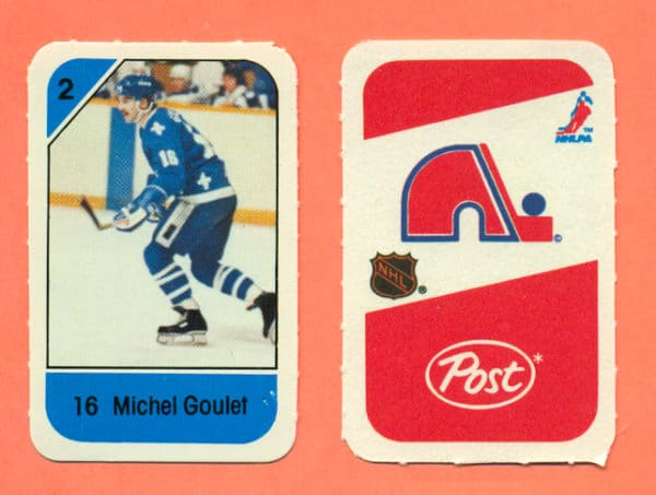 1982 Post Mini Cards #76-Michel Goulet