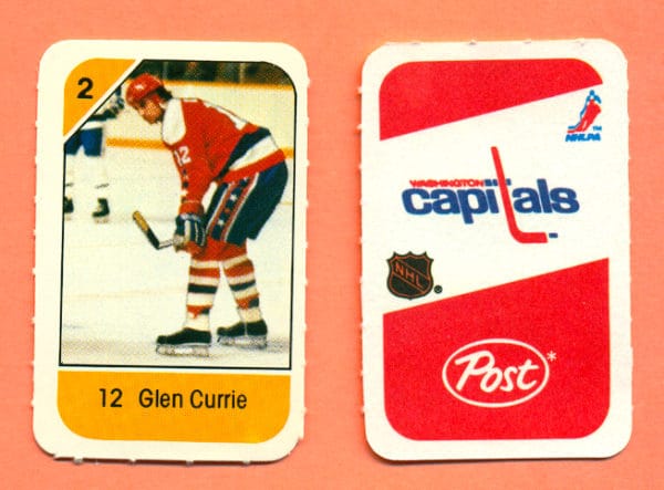 1982 Post Mini Cards #86-Glen Currie