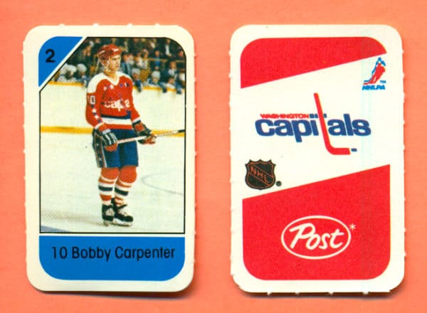 1982 Post Mini Cards #92-Bob Carpenter