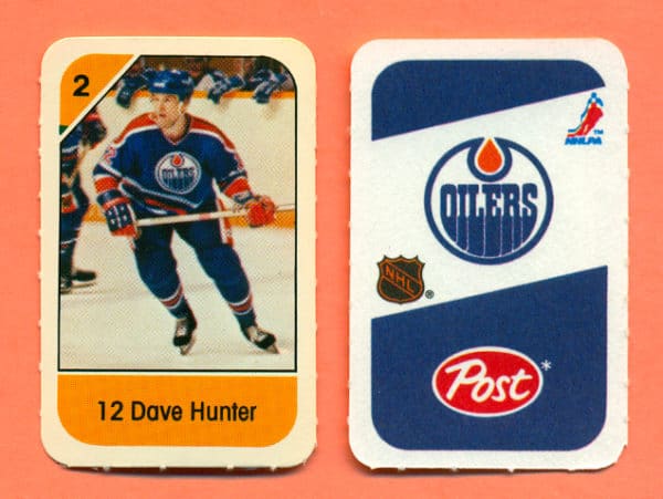 1982 Post Mini Cards #118-Dave Hunter