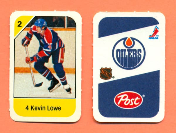 1982 Post Mini Cards #121-Kevin Lowe