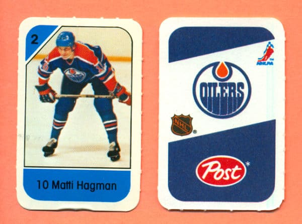 1982 Post Mini Cards #124-Matti Hagman