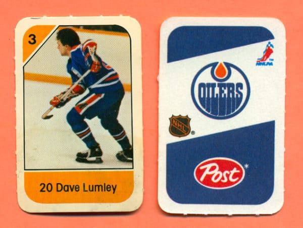 1982 Post Mini Cards #126-Dave Lumley