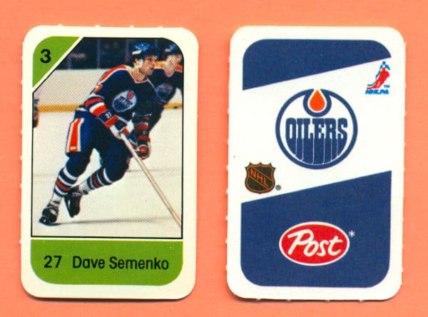 1982 Post Mini Cards #128-Dave Semenko