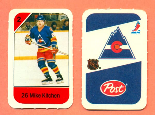 1982 Post Mini Cards #131-Mike Kitchen