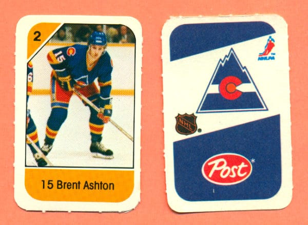 1982 Post Mini Cards #134-Brent Ashton