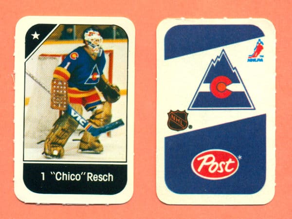 1982 Post Mini Cards #136-Glenn-Chico Resch