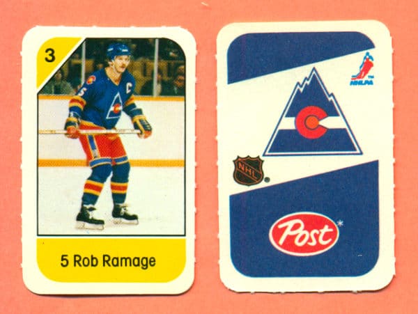 1982 Post Mini Cards #138-Rob Ramage