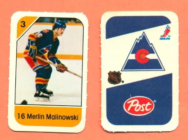 1982 Post Mini Cards #142-Merlin Malinowski