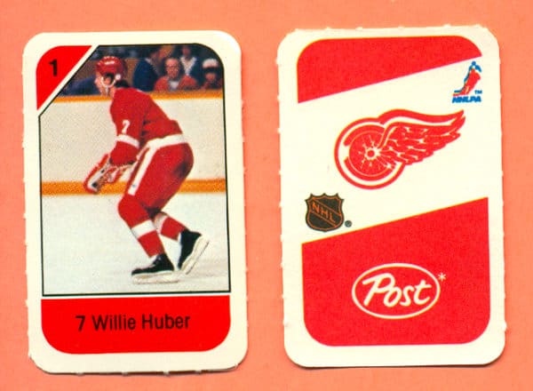 1982 Post Mini Cards #146-Willie Huber