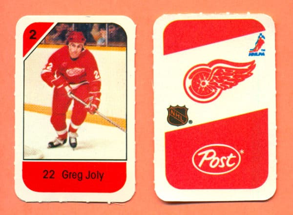 1982 Post Mini Cards #147-Greg Joly