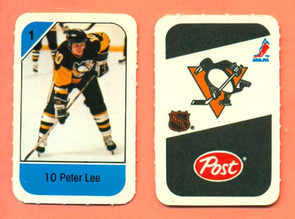 1982 Post Mini Cards #164-Peter Lee