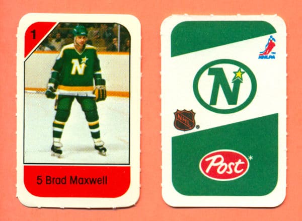 1982 Post Mini Cards #178-Brad Maxwell