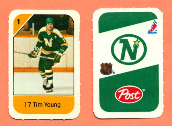 1982 Post Mini Cards #181-Tim Young