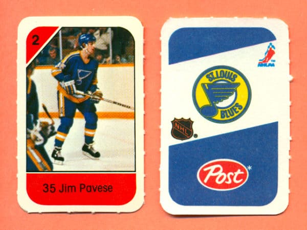 1982 Post Mini Cards #195-Jim Pavese