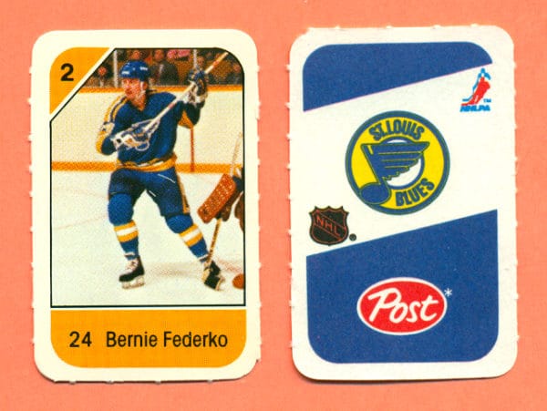 1982 Post Mini Cards #198-Bernie Federko