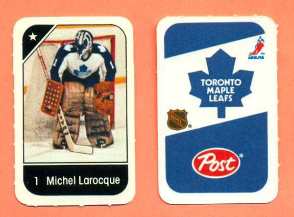 1982 Post Mini Cards #216-Michel Larocque