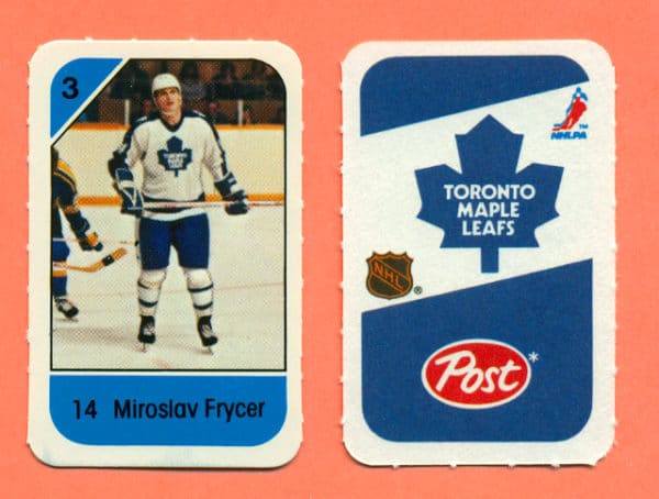 1982 Post Mini Cards #221-Miroslav Frycer