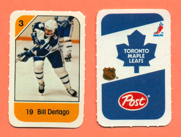 1982 Post Mini Cards #222-Bill Derlago