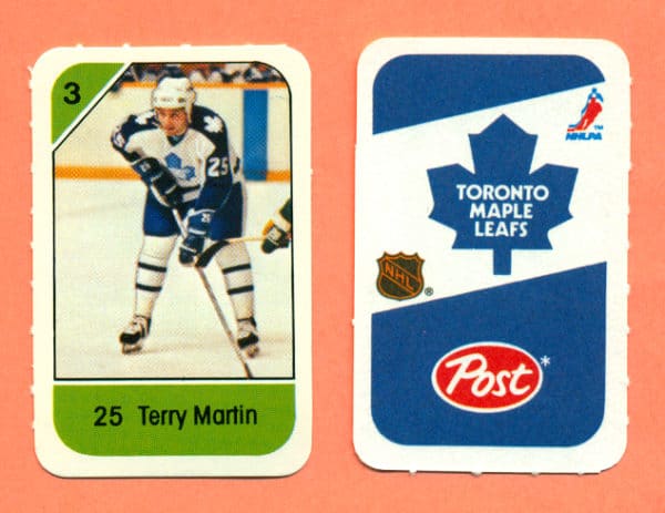 1982 Post Mini Cards #224-Terry Martin