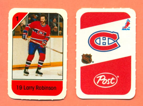 1982 Post Mini Cards #226-Larry Robinson