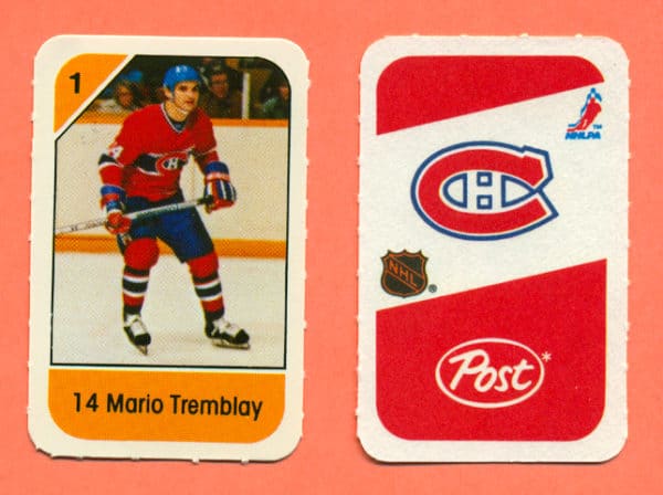 1982 Post Mini Cards #229-Mario Tremblay